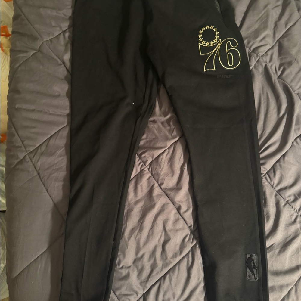 NBA Black Joggers with Gold Logo